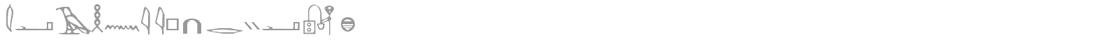 Hieroglyphics font preview